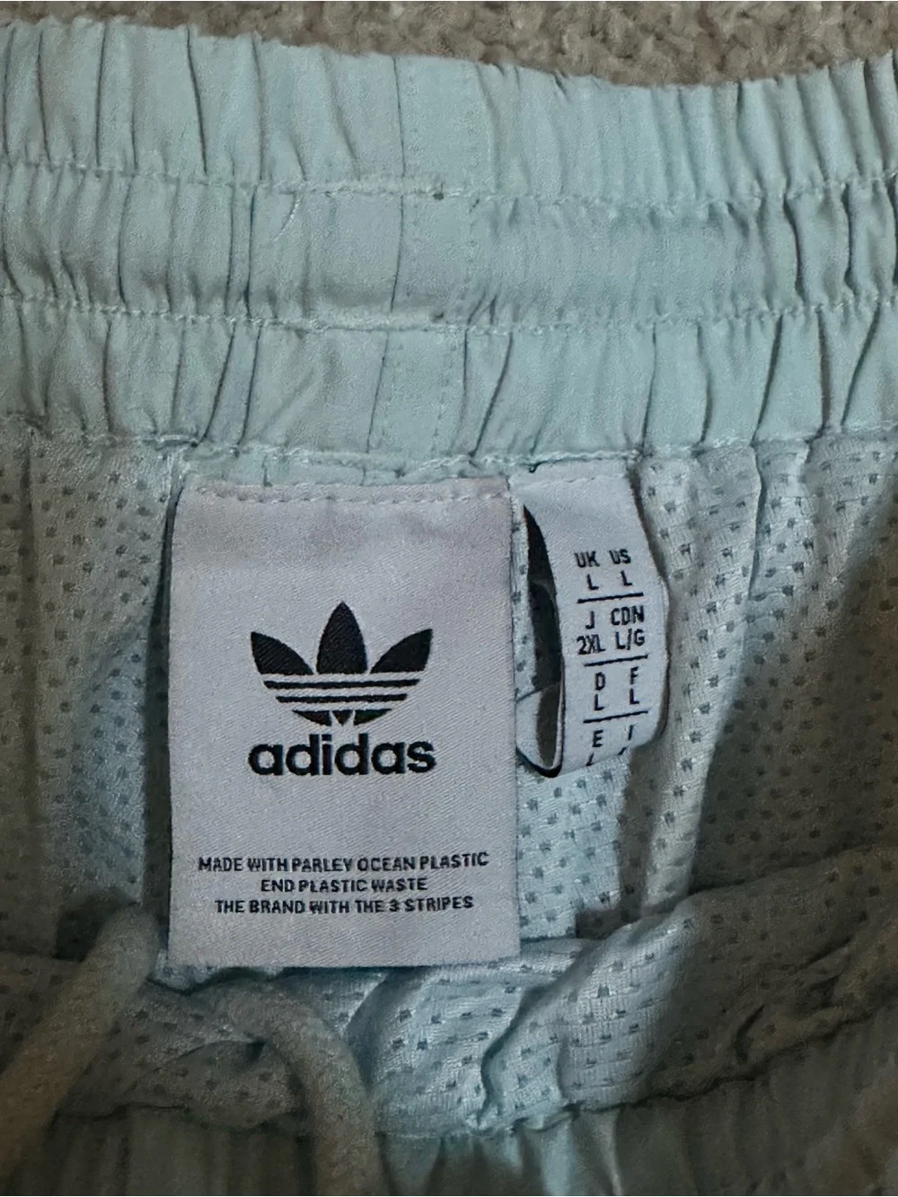 adidas Light Blue Men's Athletic Shorts